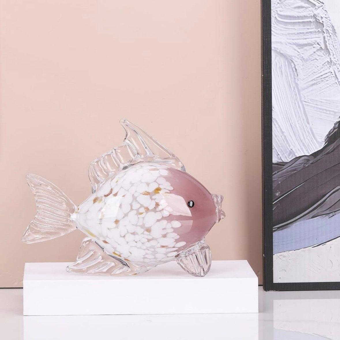 MURANO GLASS FISH SCULPTURE STYLE 14